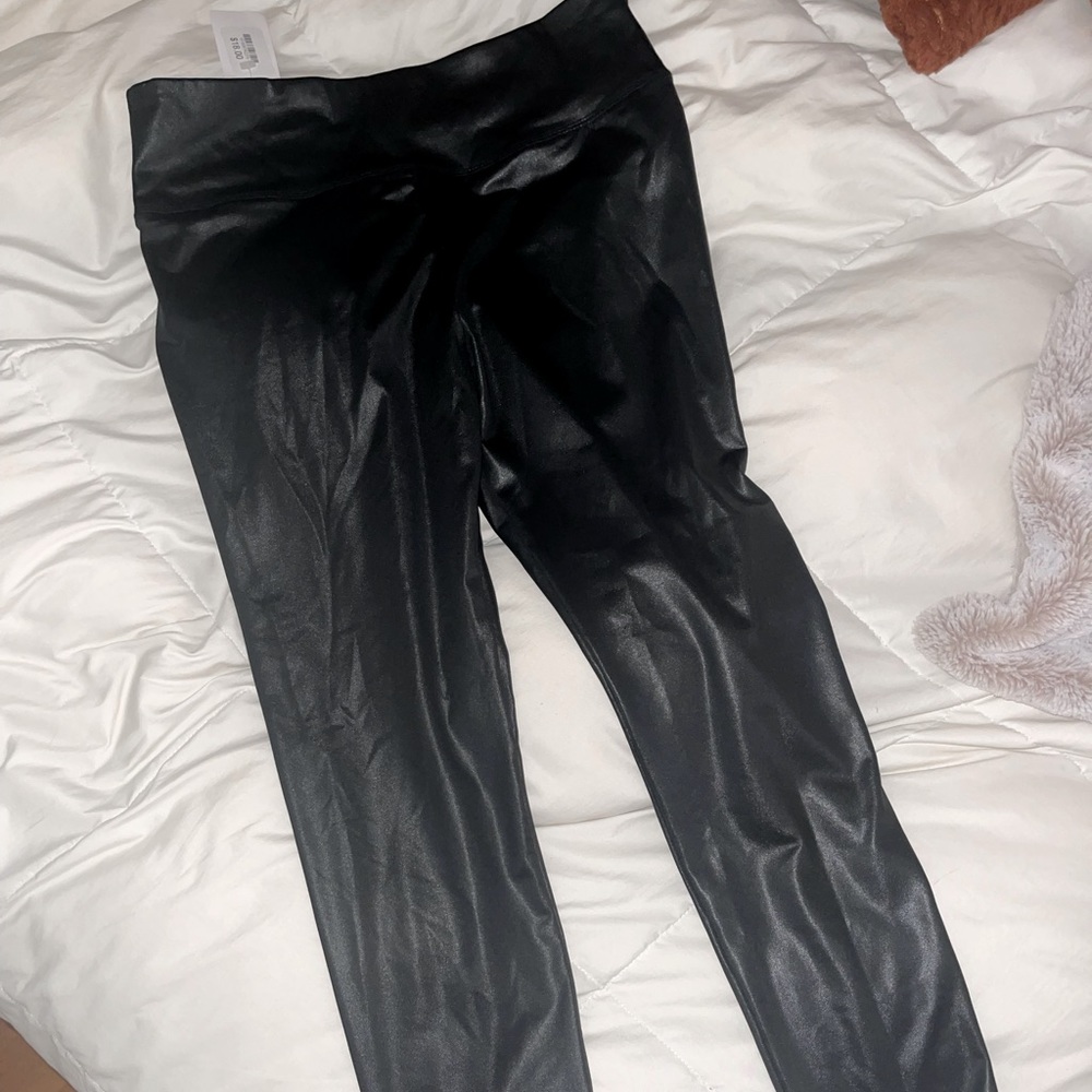 Spandex/ leather Black Wild Fable Leggings - Never worn / tags on it